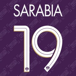 Sarabia 19 (Official PSG 2020/21 Third UEFA CL Name and Numbering)